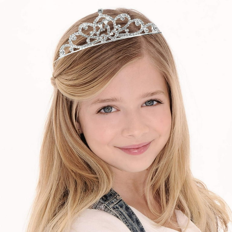 IEMIEBSHA Rhinestone Alloy Crystal Tiara Princess Crown, 6