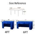 thumbnail image 5 of Muka 8 FT Trade Show Table cover, Rectangle Open Back Fitted Tablecloth For Conference, Parties, Banquet, 5 of 5