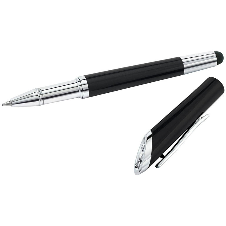 Set Gear Pinstripe Black / Chrome (ballpoint pen & fountain pen) -  Distri-Brands s.a