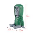 thumbnail image 4 of Adorno De Jarrón Transparente Para Pecera Con Cabeza De Moai De La Isla De Pascua, Escultura Antigua Para Dormitorio, Sala De Estar, Escritorio, Decoración Del Hogar, 4 of 8