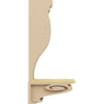 thumbnail image 3 of 4"W x 8"D x 4"H Wide Scroll Rough Cedar Woodgrain TimberThane Corbel, Primed Tan, 3 of 6
