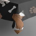 thumbnail image 5 of Basset Hounds with Bones and Presents Square Tablecloth,Waterproof Square Table Cover,Wipeable Spillproof Washable Table Cover for Home Kitchen Party Decor 60"x60"(152x152cm), 5 of 6