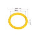 thumbnail image 2 of Unique Bargains 1.4' OD 1.1' ID Loose Leaf Rings Binder Ring Plastic for Book DIY Scrapbook Notebook, Yellow 50 Pack, 2 of 5