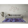 thumbnail image 3 of Ahgly Company Indoor Round Persian Blue Traditional Area Rugs, 3' Round, 3 of 4
