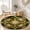 Color 1, variant on SPXUBZ Velvet Round Rug Dark Green Vintage Floral Rose Circular Floor Mat Soft Traditional Accent Carpet for Living Room Bedroom Boho Home Decor Non-Slip Garden Style Throw Rugs