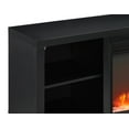 Manor Park Modern Fireplace TV Stand for TVs up to 64", Black