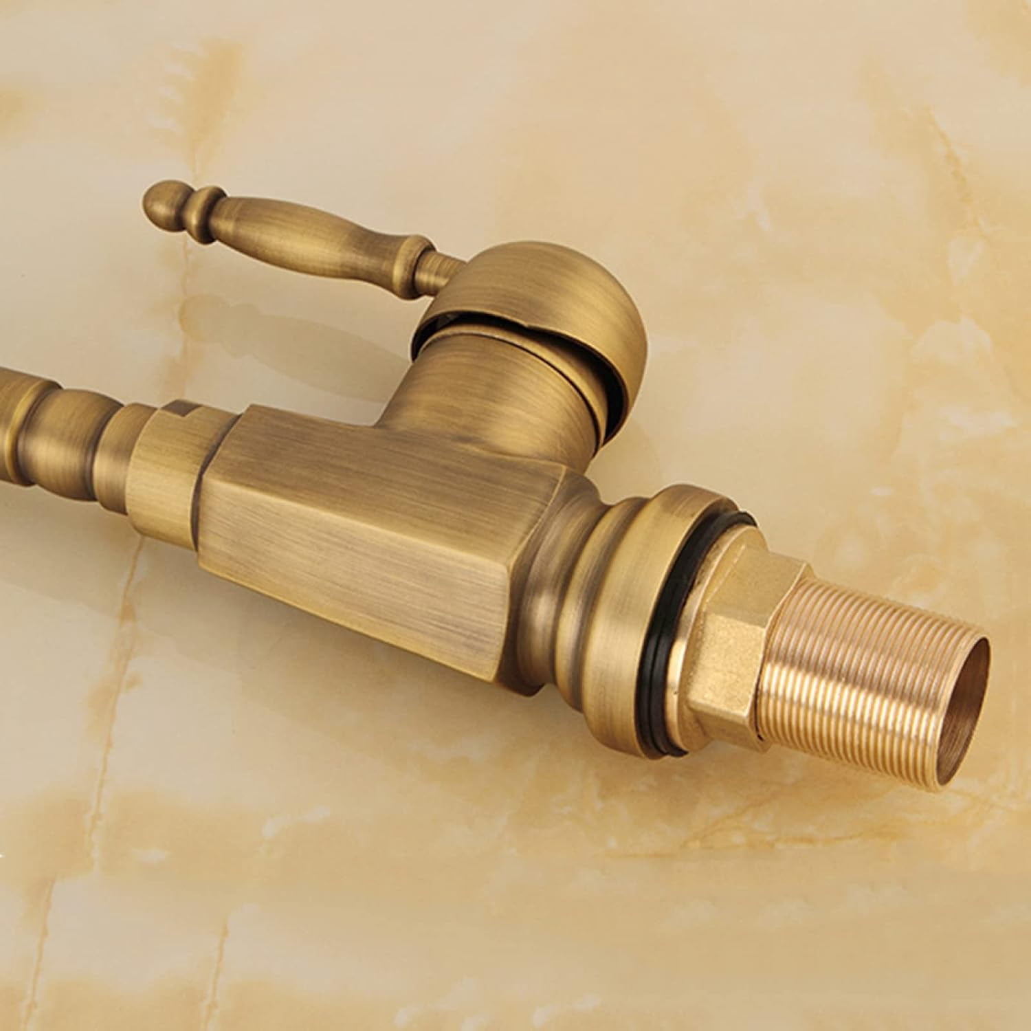 Vintage Sink Faucet Bathroom, Brass Sink Faucet Bathroom, Cold/Hot Water Basin Tap, Single Hole Single Handle Bathroom Sink Faucet, High