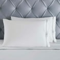 thumbnail image 6 of Superior Moonlawn Embroidered Cotton Bed Sheet Set, Full, White/Silver, 6 of 11