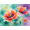 Flower-A, variant on Watercolor Poppy Flower Tapestry, Vibrant Floral Wall Hanging for Bedroom, Living Room, 40x30in