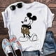 thumbnail image 4 of Camiseta Kawaii de dibujos animados de Disney para mujer, camisetas con estampado de Minnie, Camiseta holgada de moda, ropa de calle para niños, 4 of 4