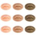 thumbnail image 3 of CNKOO 9pcs 3D Silicone Lips Reusable Silicone Practice Lips with Teeth Soft Silicone Fake Skin Lips for Tattoo Artists and Beginners Permanent Makeup Tattoo Practice, 3 of 11