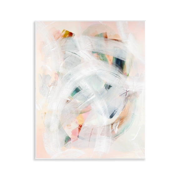Stupell Industries Soft Abstraction with Curved Lines Abstract Painting Unframed Art Print Wall Art, 11 x 14
