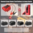 thumbnail image 4 of Jump Starter Adapter for Milwaukee 18V Li-ion Battery Powered with Jumper Cable Clamps Portable Car Battery Charger Jump Starter(Battery Not Included), 4 of 6