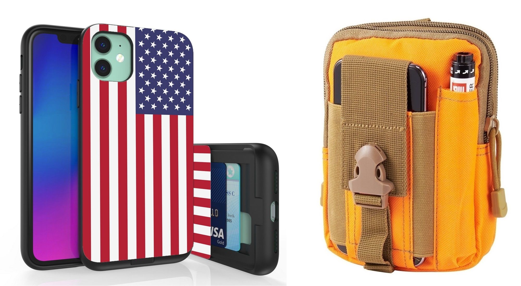 Tactical Shock Wallet EDC American Flag NEW