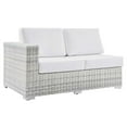thumbnail image 6 of Modway Convene 4-Piece Outdoor Patio Sectional Set in Light Gray White, 6 of 10
