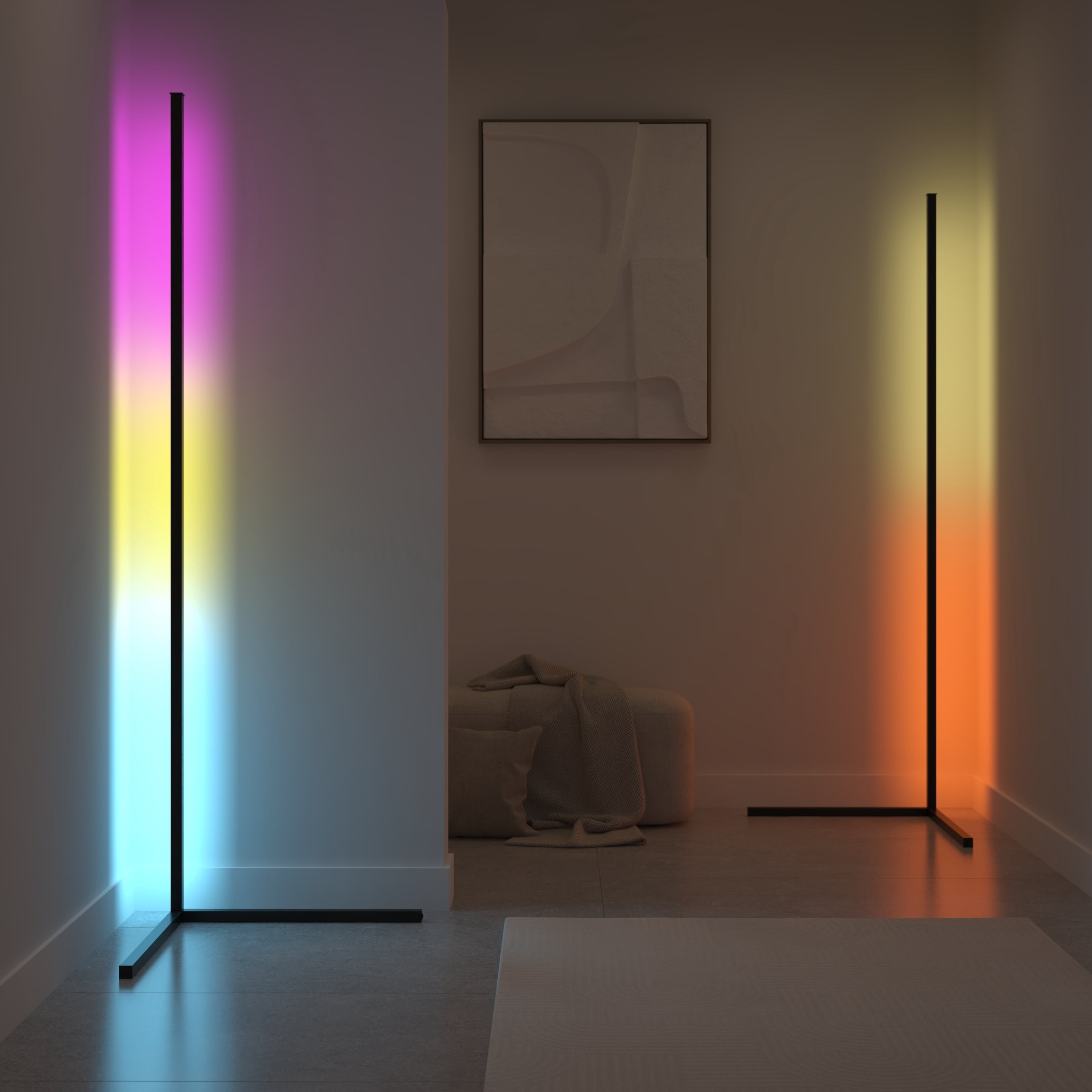 Ozarke Corner Modern Long Floor Lamp XL