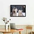 thumbnail image 2 of Nawypu  Siberian Sled Dog Husky Canvas Wall Art Poster Pictures Animal Prints、For Living Room Bedroom Office Wall Decor With Framed, 2 of 4