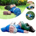thumbnail image 1 of Fyeme Decoración Enana Garden Borracho Travieso, Decoración Enana Borracha Creativa, Estatua de Garden Enano, Artesanías de Resina Gnome Borrachos, 1 of 8