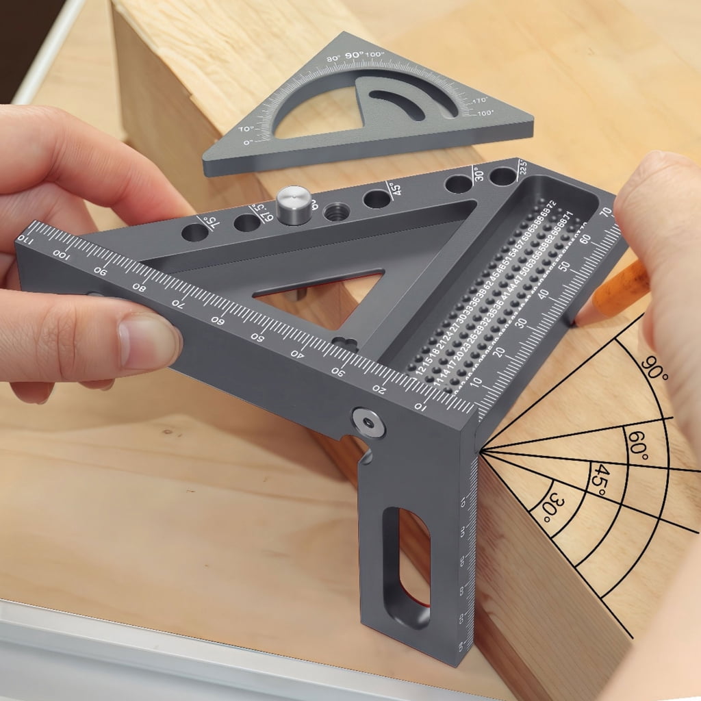Professional Aluminum Alloy Angles Measuring Tool for Carpentry Home Improvement