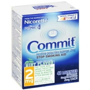Commit: Mint Flavor Lozenges 2Mg Stop Smoking Aid, 48 ct