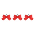 thumbnail image 1 of Bandeau Grand pour Cheveux, Pince à Ressort, Nœud Réglable, Multicolore, Sans Accroc, Porte-Queue, Épingles à Cheveux, Chouchous pour Filles, Orange, 3Ensemble, 1 of 6