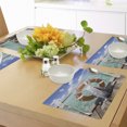 thumbnail image 4 of Ambesonne Tropical Place Mats Set of 4, Summer Exotic Sea, Standard Size, Multicolor, 4 of 6