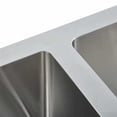 thumbnail image 4 of vidaXL 29.9-inch Kitchen Sink with Strainer, Top-Mount Sink Double Bowl, Silver Stainless Steel, 4 of 8