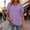 *Purple, variant on ClodeEU Womens Summer Short Sleeve Lightweight V Neck T Shirts, Dressy Casual Tunic Clothes Tops Purple,Womens Plus XXL