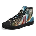 thumbnail image 6 of Eagle God Bless America High Top Canvas Shoes Sneakers Black Size 7, 6 of 7
