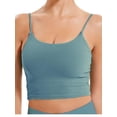 thumbnail image 2 of Womens Wireless Seamless Sport Bra Yoga Workout Shirt for Girl Juniors Padded Sports Bra Camisole Crop Top Removable Pads, 2 of 8