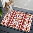 thumbnail image 3 of Entryway Rug 2'x3', Red Orange Southwest Small Rug for Kitchen Bathroom Door Mat Indoor Entrance, Aztec Boho Ethnic Geometric Art Non-Slip Area Rugs Floor Mats Carpet Front Door Rugs, 3 of 8