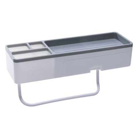 

GUZOM Hooks Hangers Holders- Bathroom Rack Wall-mounted Toilet Washstand Kitchen Toilet Wall-mounted Punch-free Bathroom Storage Rack