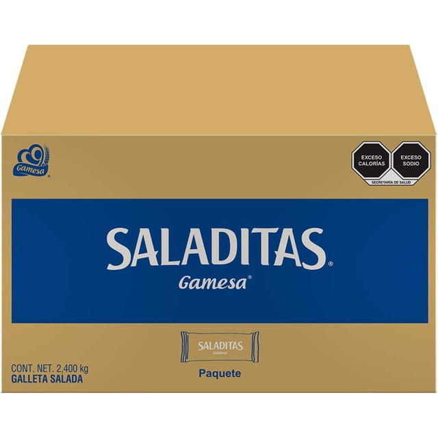 Saladitas, Galletas, Caja de 200 paquetes de 13 gramos. 2600 gramos Saladitas KZ-QLM4-GJJZ