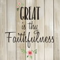 thumbnail image 2 of Kimberly, Allen 26x26 White Modern Wood Framed Museum Art Print Titled - Great is Thy Faithfulness, 2 of 4