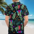 thumbnail image 6 of High Quality Hawaiian Shirts for Men Short Sleeve Aloha Beach Shirt Floral Summer Casual Button Down Shirts Blouses 4V94NQ, 6 of 7