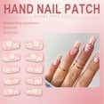 thumbnail image 4 of RAGUPEL 24Pcs Glue on Nails for Women,Flower Pattern Coffin Nails Tips,Glossy Long Nails,Cute Nails for Daily Life,Dating and Gatherings,Style1, 4 of 7
