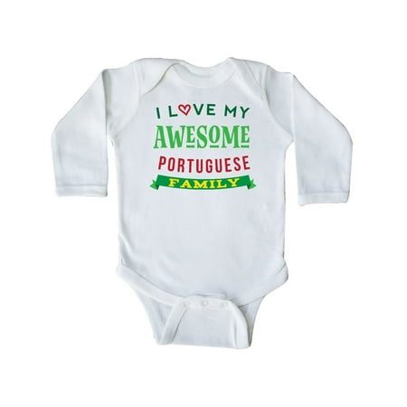 

Inktastic Portuguese Pride Family Heritage Gift Baby Boy or Baby Girl Long Sleeve Bodysuit