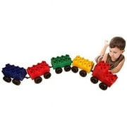 Serec Entertainment 8-55486-00212-9 Jumbo Blocks Conductor Train Set, 46 Pieces