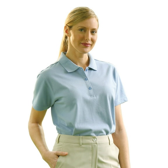 Monterey Club Women's Combed Cotton Solid Pique Golf Polo Shirt #2301