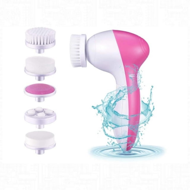 Limpiador facial, masajeador, exfoliante facial 5 en 1 con pilas