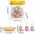thumbnail image 2 of Easter Egg Hanging Decoration - Woven Eggs for Festive Scene Layout, 2 of 4