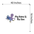 thumbnail image 4 of Boys My Home is the Sea Cute Sports Wall Decal Decoration Thalassophile Man Swimming underwater Wall Decal Lasts Years and Easily Removable - Size: 40 In(W) x 16 In(H), 4 of 5