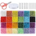thumbnail image 1 of Kit de cuentas que incluye cuentas de semillas de vidrio cuentas de letras del alfabeto para pulsera fabricación de joyas accesorios artesanales WD.WDQZL Cocina, 1 of 4
