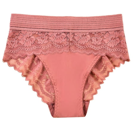 Bigersell Ladies Underwear Panties Clearance Women Panties High Cut Panty Style P-35 Cotton Boyshort Panties Cotton Thongs Briefs Mid Waist Women s Briefs Pink L