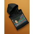 thumbnail image 3 of Pastell Black Haired Woman Hoodie Women's -Hulya Ozdemir Designs, Female Large, 3 of 4