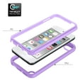 thumbnail image 2 of Compatible with iPod Touch 7th/6th/5th Generation Case, Dustproof Shockproof Case with Built-in Screen Protector, Bumper Frame Heavy Duty Full Body Protective Cover,Purple, 2 of 6