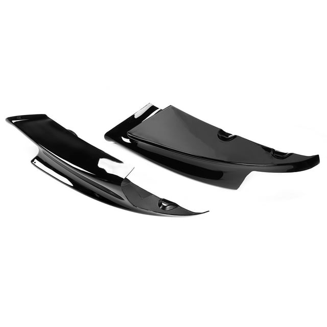 Front Bumper Deflector, Easy To Install Front Bumper Diffuser Wear And Aging Resistance For Coupe Cabrio Glossy Black