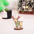 thumbnail image 2 of Ounissouiy Titular de la nota de Navidad Decoración de la tarjeta de visita de la foto Clip de de Papá Noel Exhibición de la decoración de la Kits de decoración para fiestas Alce, 2 of 6