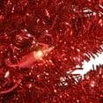 thumbnail image 3 of National Tree Company Pre-Lit Artificial Christmas Tree, Red Tinsel, Clear Lights, Includes Stand, 4 Feet, 3 of 4
