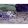 thumbnail image 4 of HeartsAndYou 1ct Natural Aquamarine & Diamond Accent Solitaire Ring 100% 14k SOLID White Gold, 4 of 9